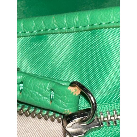 Bodhi Fabric & Leather Handles Chain Tote Carry On Shopper Green - Picture 2 of 6